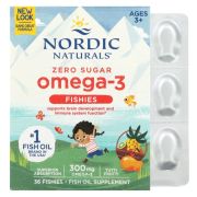 Nordic Naturals, рыбки с омега-3, без сахара, для детей от 3 лет